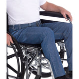 Silverts SV41050 Wheelchair Jeans For Men With High Back Rise-Denim-34