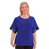 Silverts SV41070 Super Easy Dressing Top w/ Extra Deep Arm Holes-Cobalt-Med