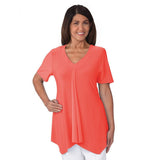 Silverts SV41120 Easy Self Dressing Fashion Top-Living Coral-Med