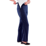 Silverts SV45020 Quality Womens Side Zipper Pants-Navy-Large