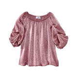 Silverts SV46030 Easy Independent Self Dressing Peasant Top-Dusty Rose-LGE