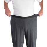 Silverts SV50160 Mens Arthritis Easy Grip Wide Leg Pull On Pants-Charcoal-Medium