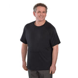 Silverts SV50180 Mens Dri Fit Open-Back T-Shirt-Black-Medium