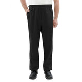 Silverts SV50240 Mens Open Side Easy Access Pants Elastic Waist-Black-Large