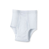 Silverts SV50250 Mens Conventional Cotton Briefs-White-Small