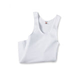 Silverts SV50260 Mens Conventional Cotton Under Vest-White-Large