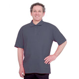 Silverts SV50430 Mens Conventional Polo Shirt-Charcoal-Large