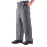 Silverts SV50630 Mens Arthritis Fleece Easy Access Pants Elastic Waist-Grey-Med