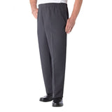 Silverts SV50660 Mens Easy Access Pants With Elastic Waist-Dark Grey-Large