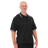 Silverts SV50710 Handsome Adaptive Polo Shirt Tops-Black-Medium