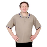 Silverts SV50710 Handsome Adaptive Polo Shirt Tops-Beige-Large