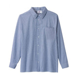 Silverts SV50750 Adaptive Sport Shirt For Men-Blue Gingham-Extra Large