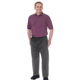 Silverts SV50880 Mens Dementia Alzheimers Jumpsuit-Onesie-Eggplant/Grey-Large