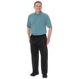 Silverts SV50880 Mens Dementia Alzheimers Jumpsuit-Onesie-Dove Gray/Black-Large