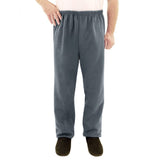 Silverts SV50940 Fleece Adaptive Mens Wheelchair Pants-Grey-Large