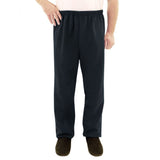 Silverts SV50940 Fleece Adaptive Mens Wheelchair Pants-Black-Medium