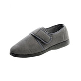 Silverts SV51130 Mens Wide Adjustable Slippers-Grey-10