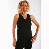 Softee ABLKL533 Vee Mastectomy Camisole-Black-Large