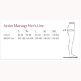 Solidea 0302A5 18/21 mmHg Active Massage Uomo Plus Mens Leggings