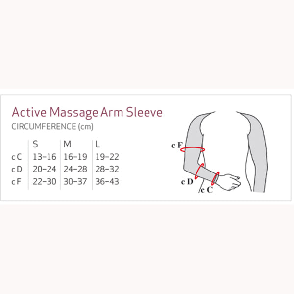 Solidea 0433A5 SilverWave Micro Massage Bilateral Arm Sleeve-Lg-Blk ...