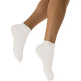 Solidea 0442A5 Active Power Advanced Micro Massage Ankle Socks-Lg-White