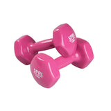 SPRI DB-12 Deluxe Vinyl Dumbbells-12 lb Set