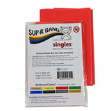 Sup-R Band 10-6302 Latex Free Exercise Band-5 Foot Strip-Red-Light