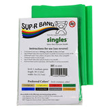 Sup-R Band 10-6303 Latex Free Exercise Band-5 Foot Strip-Green-Medium