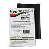 Sup-R Band 10-6305 Latex Free Exercise Band-5 ft Strip-Black-X-Heavy