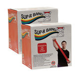 Sup-R Band 10-6332 Latex Free Exercise Band-Twin-Pak-100 Yards-Red