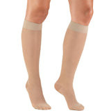 Truform 1773 Womens Lite Weight Knee Highs-15-20 Gradient-Large-Ivory