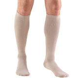 Truform 1943 Mens Knee High Dress Sock-15-20 Gradient-Small-Tan