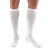 Truform 1943 Mens Knee High Dress Sock-15-20 Gradient-Large-White