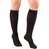 Truform 1976 Womens Diamond Patten Knee High-15-20 Gradient-Med-Black