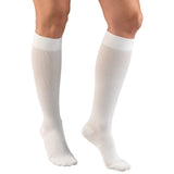 Truform 1976 Womens Diamond Patten Knee High-15-20 Gradient-Large-WHT