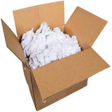 WipeCo Wiping Rag White Knit T-Shirt Rags-25 Lb Box